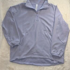 Elle Women's Light Purple Zip-Up Top